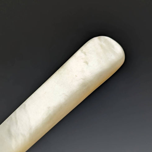 1930年左右英國復古白蝴蝶貝柄魚餐具12對套裝盒裝